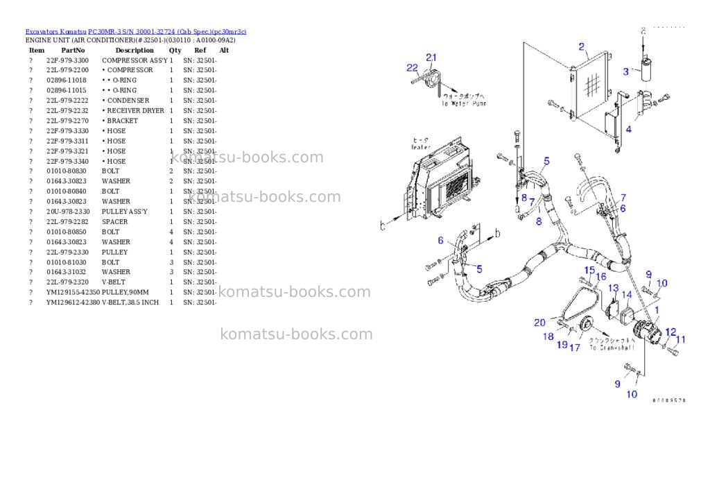 Komatsu PC30MR-3 S/N 30001-32724 (Cab Spec.) Parts catalog cover Page 10 Komatsu PC30MR-3 S/N 30001-32724 (Cab Spec.) Parts catalog cover Page 10