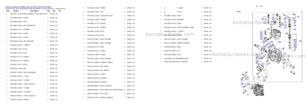 Komatsu pc30mr-5 jpn s/n 55067 and up Parts catalog cover Page 10 Komatsu pc30mr-5 jpn s/n 55067 and up Parts catalog cover Page 10