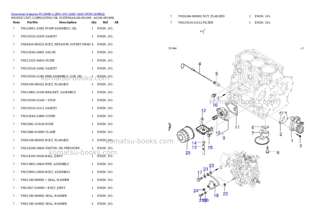 Komatsu pc30mr-5 jpn s/n 55067 and up Parts catalog cover Page 8 Komatsu pc30mr-5 jpn s/n 55067 and up Parts catalog cover Page 8