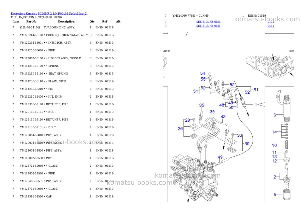 Komatsu pc30mr-2 s/n f00103-up Parts catalog cover Page 10