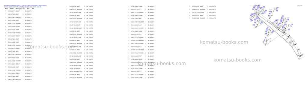 Komatsu pc350lc-8 17m long reach s/n k50873-up Parts catalog cover Page 7