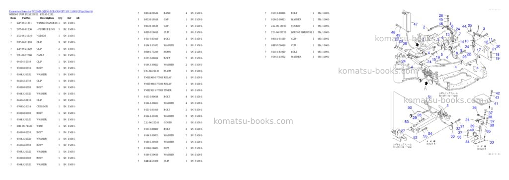 Komatsu pc35mr-3jpn-for canopy s/n 15001-up Parts catalog cover Page 10
