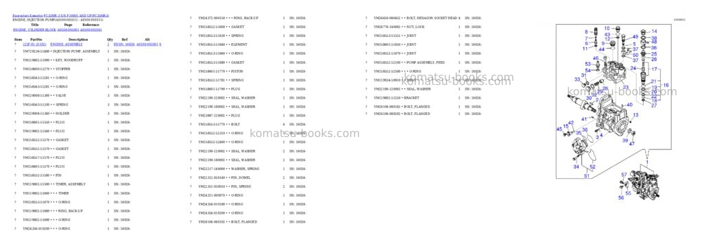 Komatsu PC35MR-3 S/N F30001 AND UP Parts catalog cover Page 10