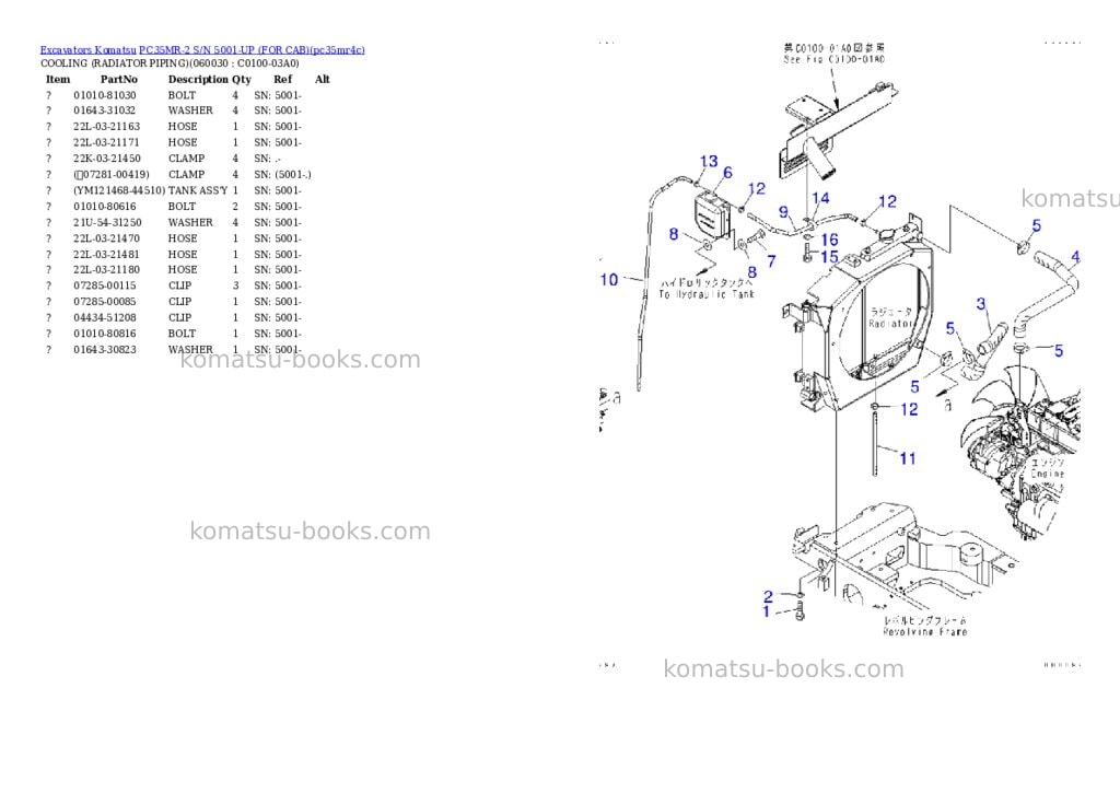 Komatsu pc35mr-2 s/n 5001-up for cab Parts catalog cover Page 9 Komatsu pc35mr-2 s/n 5001-up for cab Parts catalog cover Page 9