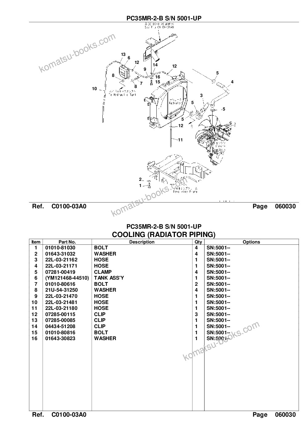 Komatsu pc35mr-2 s/n f00103-up Parts catalog cover Page 10 Komatsu pc35mr-2 s/n f00103-up Parts catalog cover Page 10