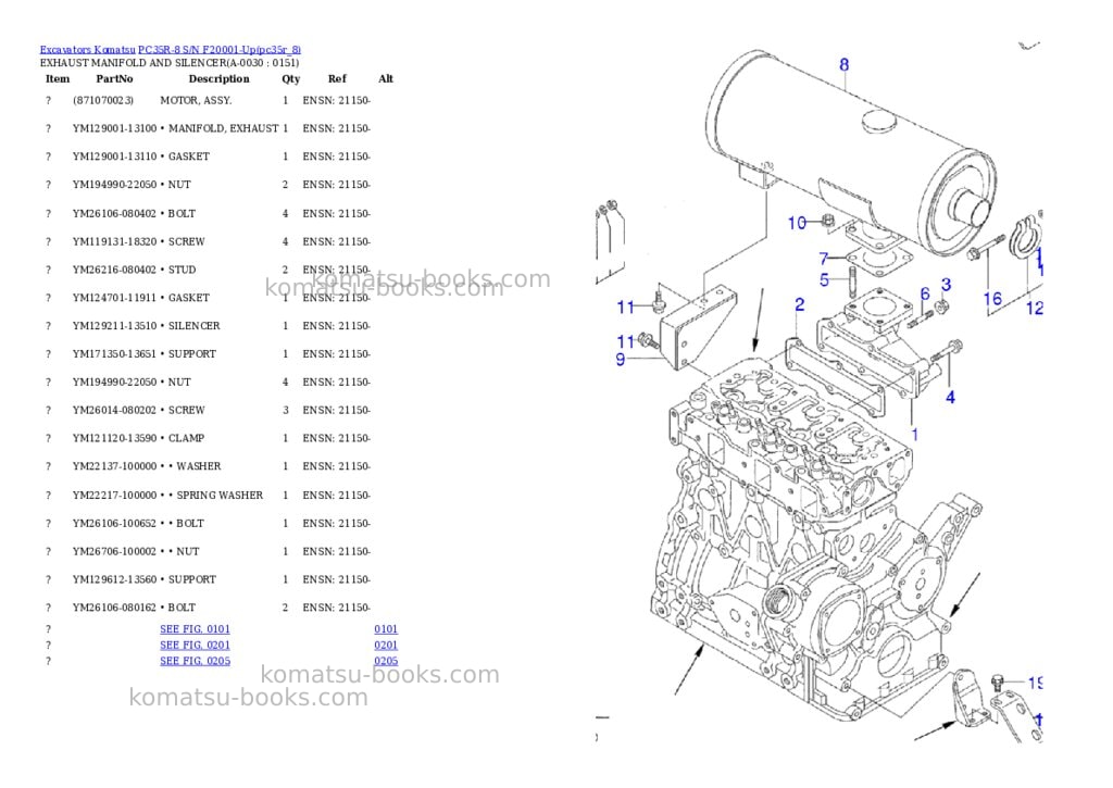 Komatsu pc35r-8 s/n f20001-up Parts catalog cover Page 2 Komatsu pc35r-8 s/n f20001-up Parts catalog cover Page 2