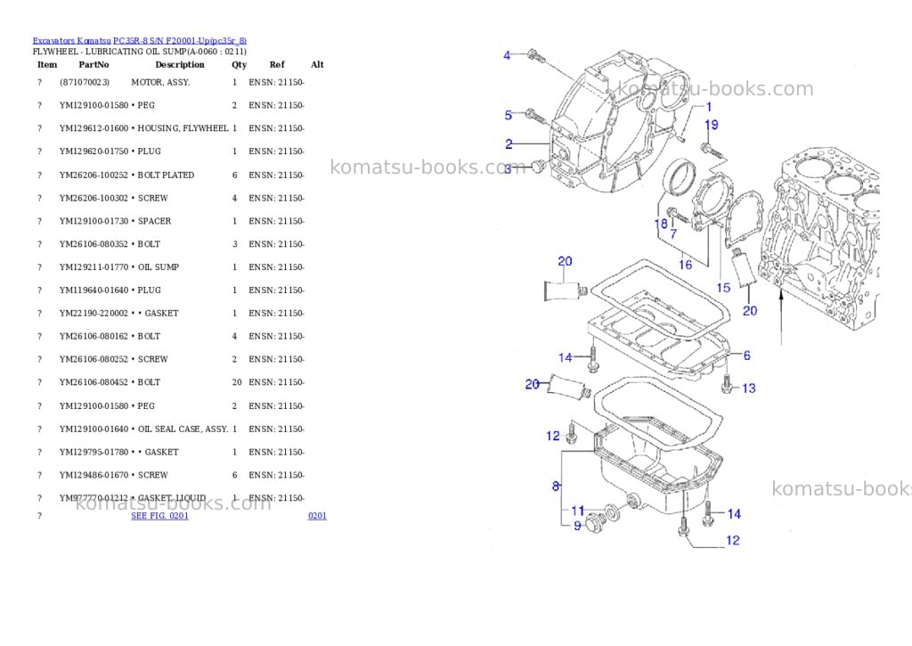 Komatsu pc35r-8 s/n f20001-up Parts catalog cover Page 5 Komatsu pc35r-8 s/n f20001-up Parts catalog cover Page 5