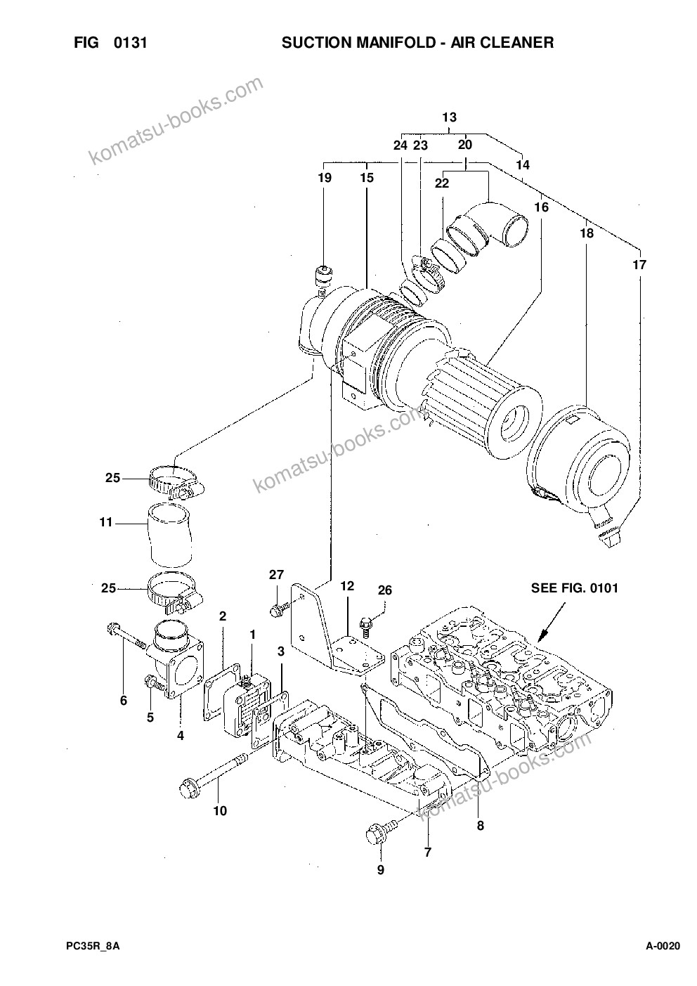 Komatsu pc35r-8 s/n f20932-up Parts catalog cover Page 5