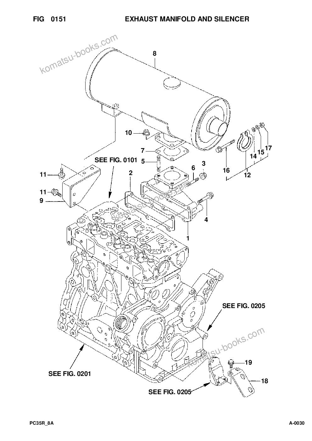 Komatsu pc35r-8 s/n f20932-up Parts catalog cover Page 7