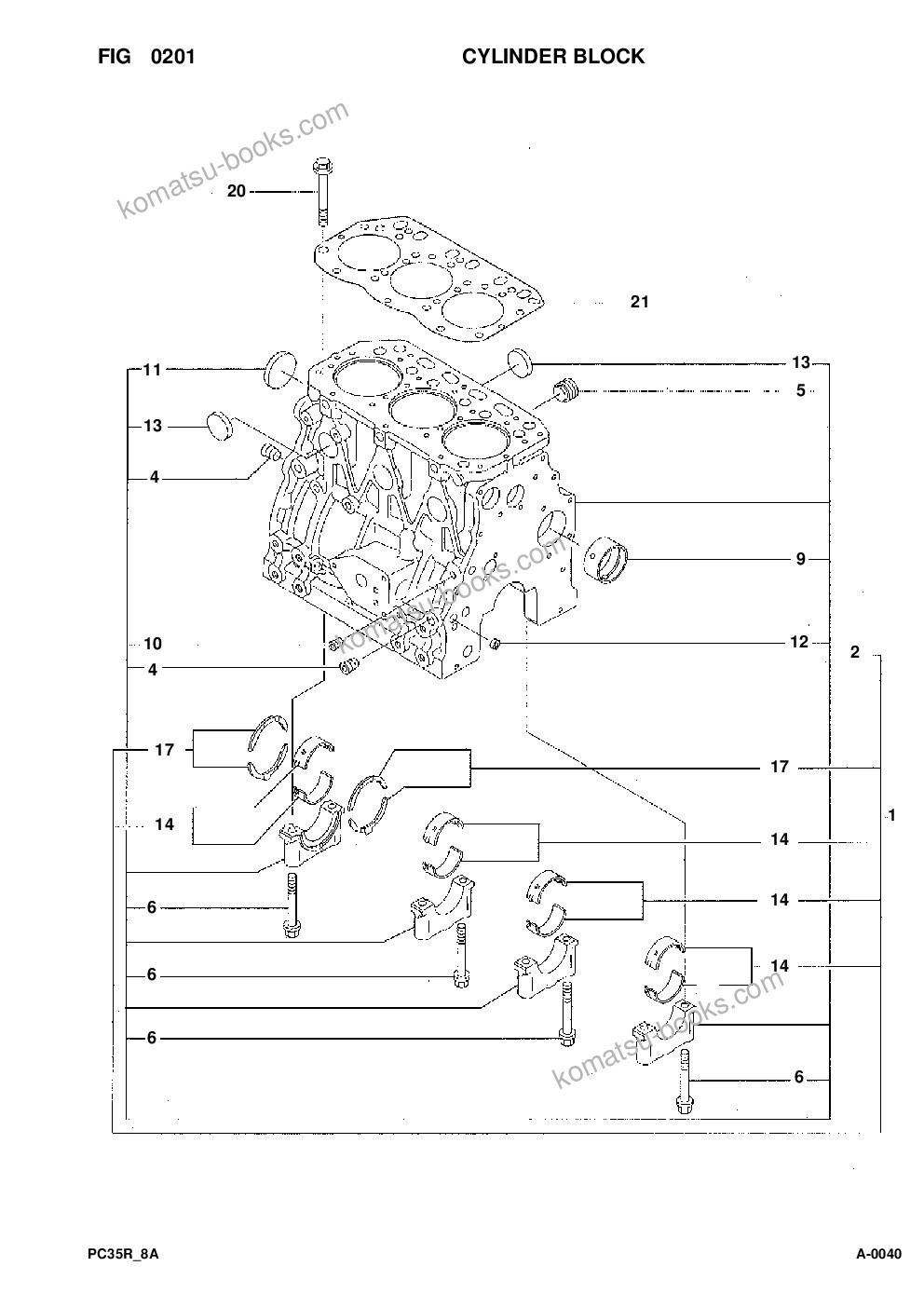 Komatsu pc35r-8 s/n f20932-up Parts catalog cover Page 9