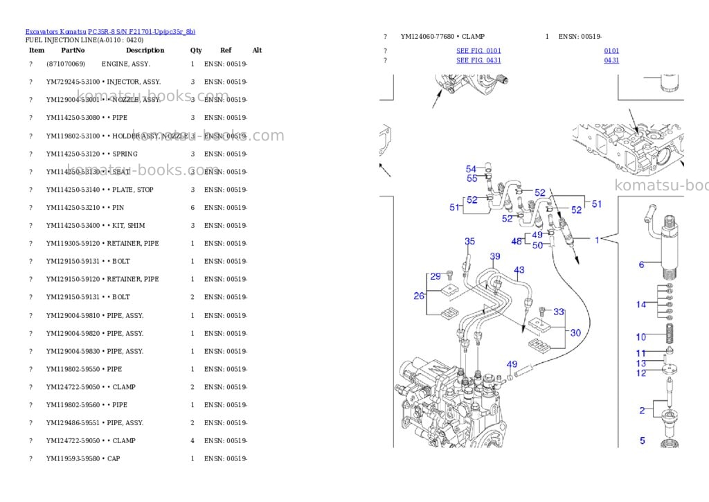 Komatsu pc35r-8 s/n f21701-up Parts catalog cover Page 10 Komatsu pc35r-8 s/n f21701-up Parts catalog cover Page 10