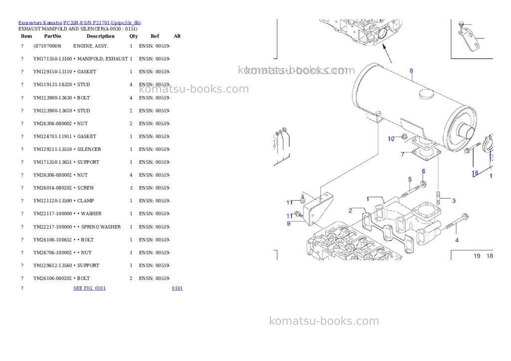 Komatsu pc35r-8 s/n f21701-up Parts catalog cover Page 2 Komatsu pc35r-8 s/n f21701-up Parts catalog cover Page 2