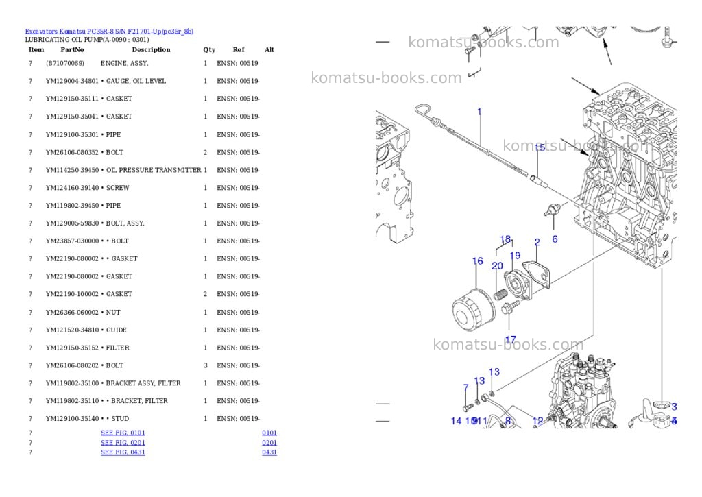 Komatsu pc35r-8 s/n f21701-up Parts catalog cover Page 8 Komatsu pc35r-8 s/n f21701-up Parts catalog cover Page 8