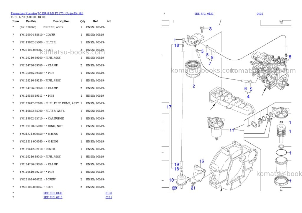Komatsu pc35r-8 s/n f21701-up Parts catalog cover Page 9 Komatsu pc35r-8 s/n f21701-up Parts catalog cover Page 9