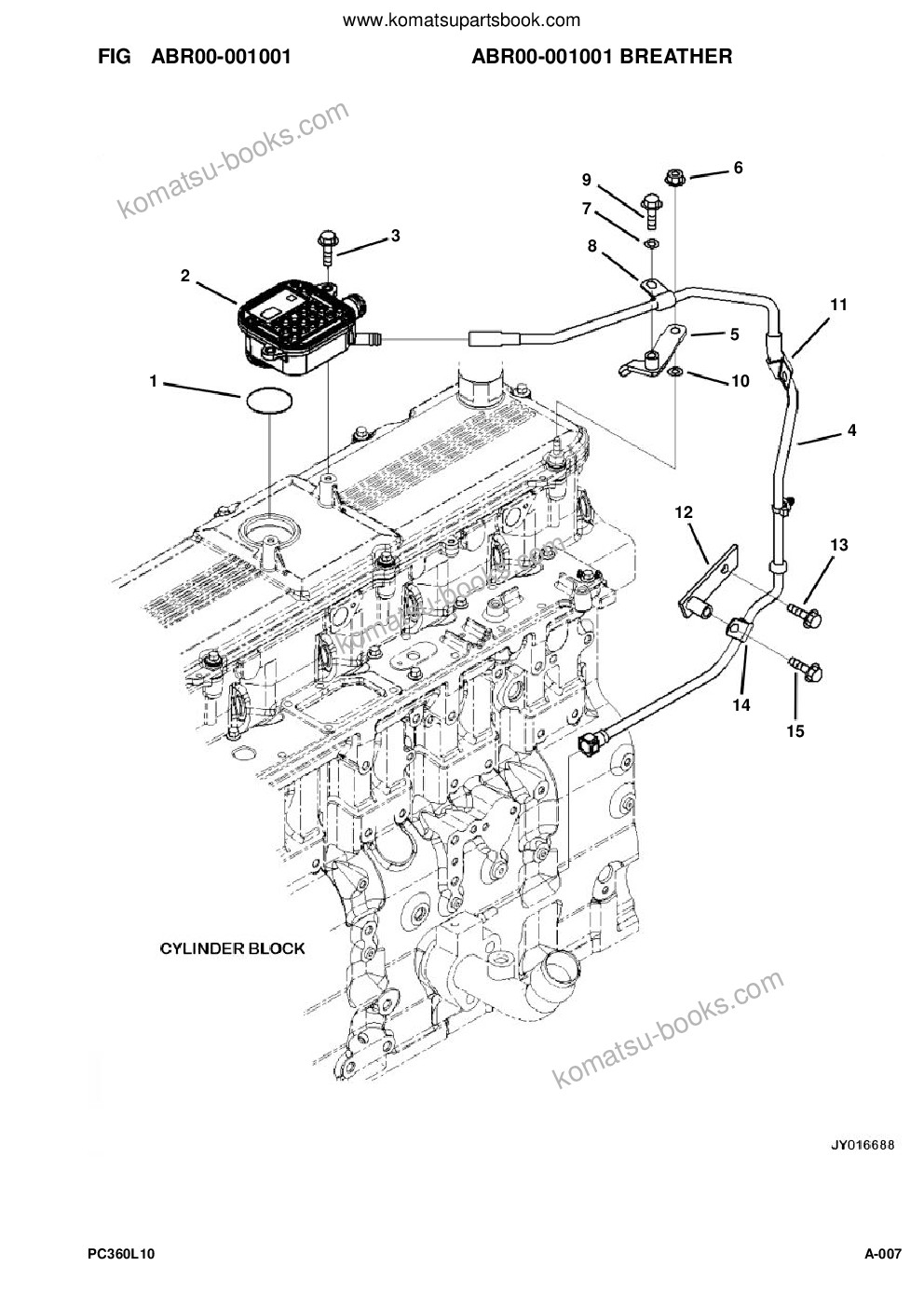 Komatsu pc360lc-10 s/n a32001-up Parts catalog cover Page 10 Komatsu pc360lc-10 s/n a32001-up Parts catalog cover Page 10