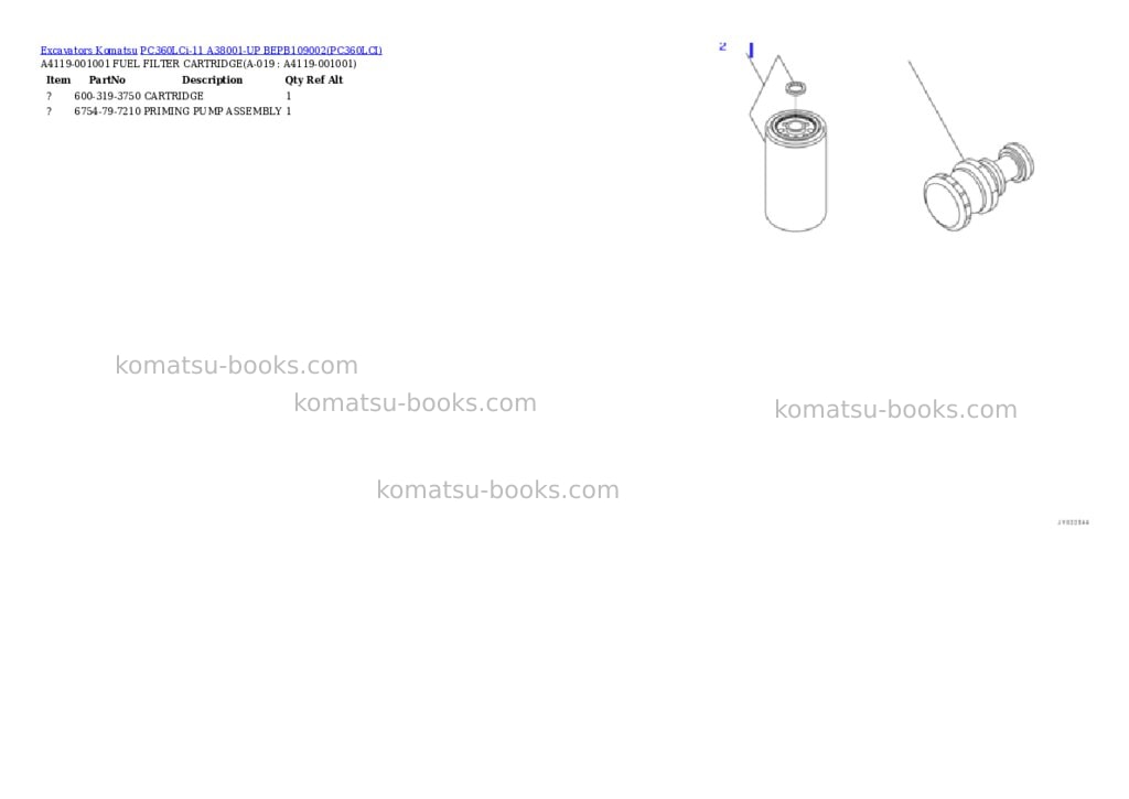 Komatsu pc360lci-11 a38001-up bepb109002 Parts catalog cover Page 10 Komatsu pc360lci-11 a38001-up bepb109002 Parts catalog cover Page 10