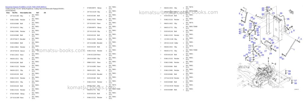 Komatsu pc360nlc-10 s/n 70001-up Parts catalog cover Page 9 Komatsu pc360nlc-10 s/n 70001-up Parts catalog cover Page 9
