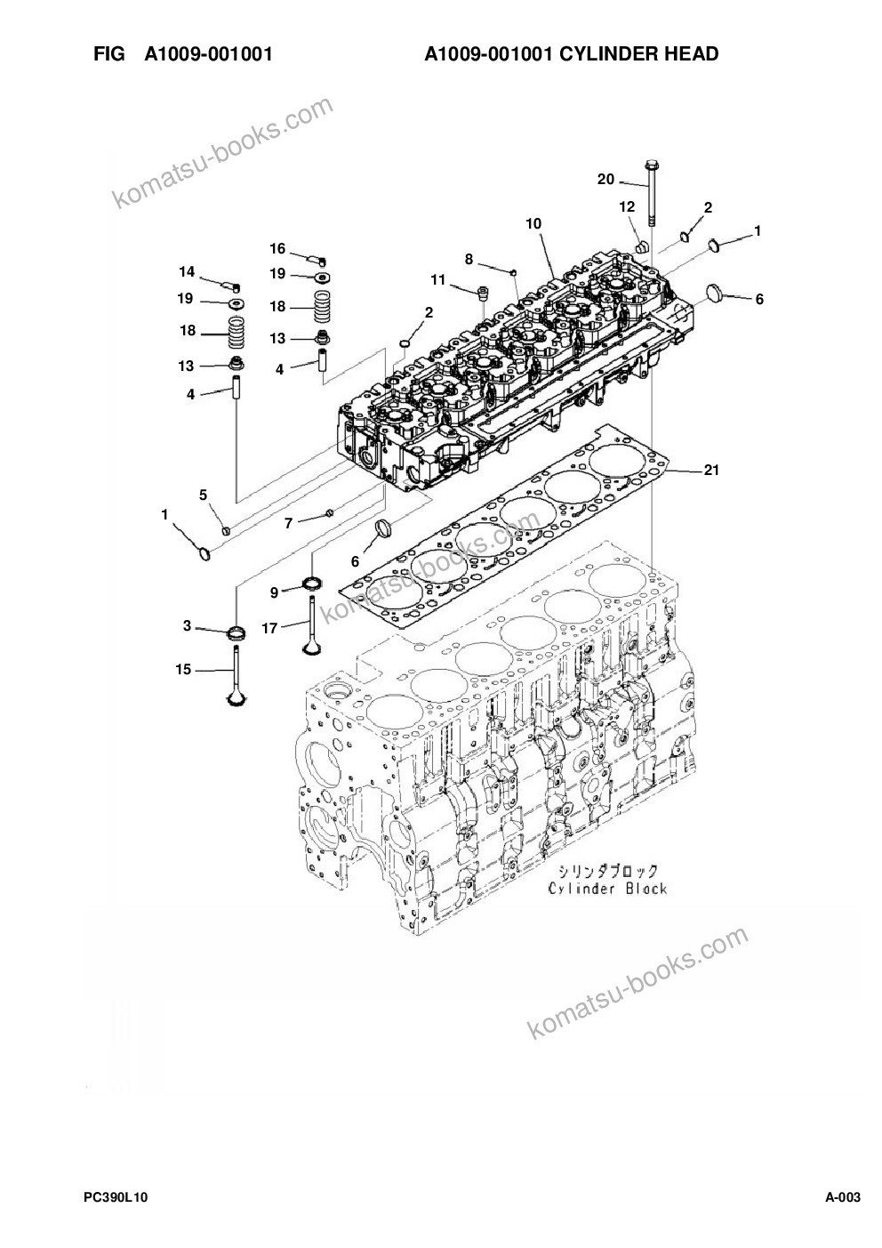 Komatsu pc390lc-10 a30001 & up Parts catalog cover Page 6 Komatsu pc390lc-10 a30001 & up Parts catalog cover Page 6