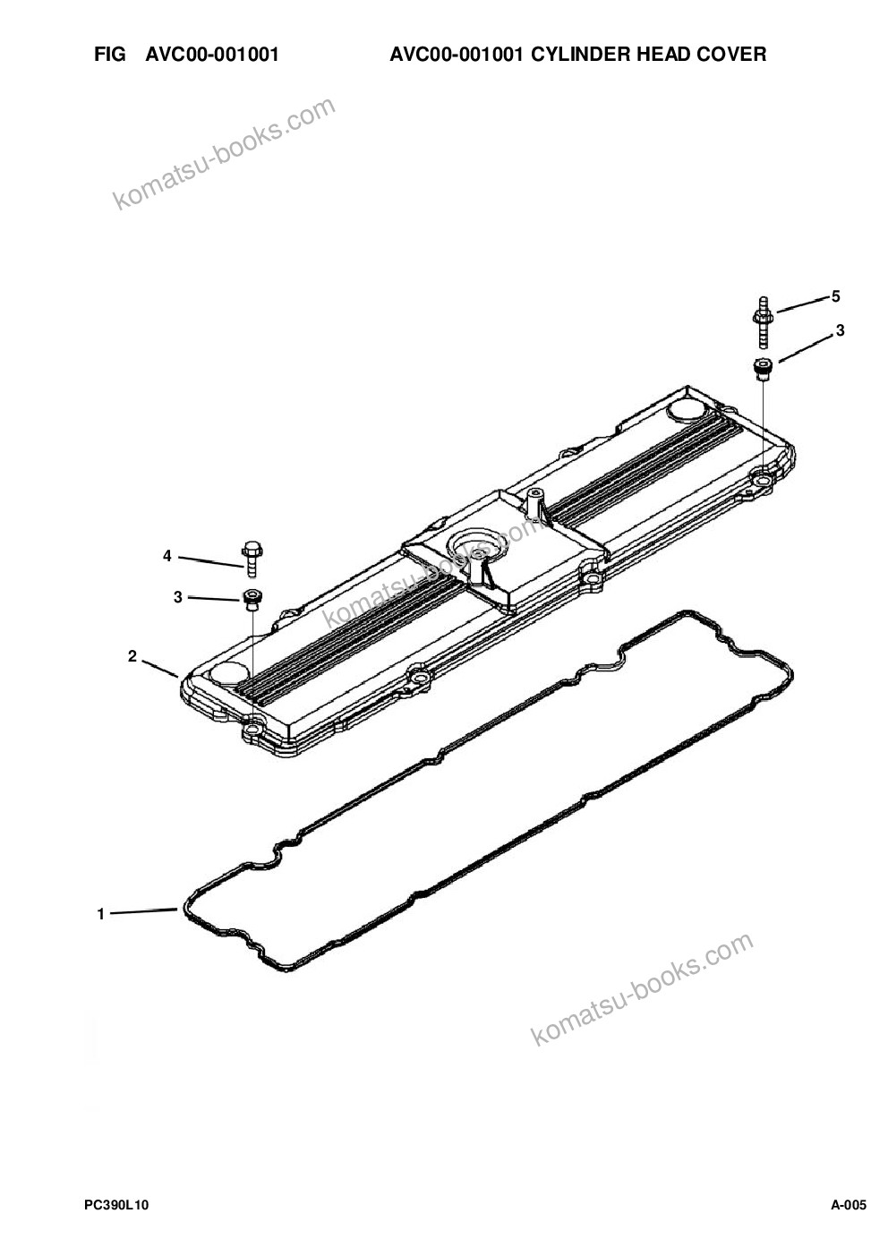 Komatsu pc390lc-10 a30001 & up Parts catalog cover Page 8 Komatsu pc390lc-10 a30001 & up Parts catalog cover Page 8