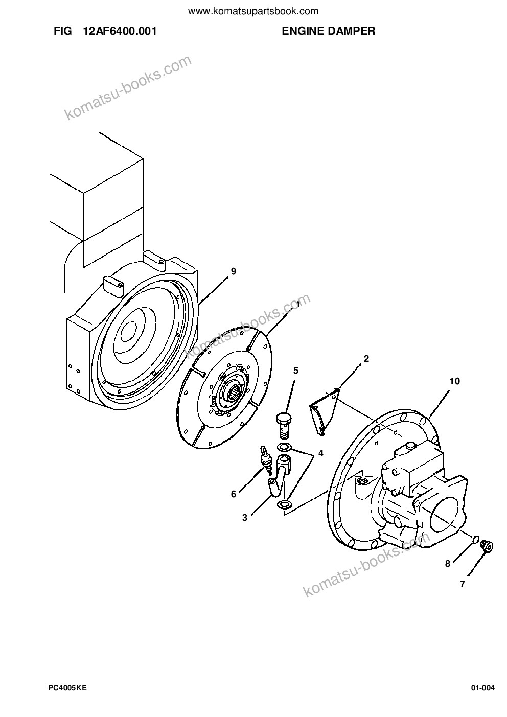 Komatsu pc400lc-5 s/n a70501-up Parts catalog cover Page 6 Komatsu pc400lc-5 s/n a70501-up Parts catalog cover Page 6