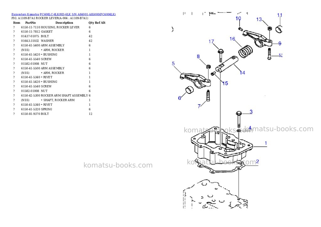 Komatsu pc400lc-6lk/hd-6lk s/n a84001-a85000 Parts catalog cover Page 2