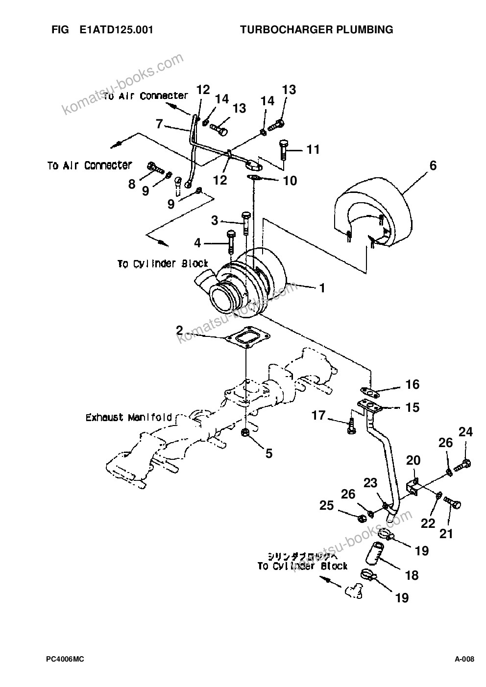 Komatsu pc400lc-6lk/hd-6lk s/n a83001-a84000 Parts catalog cover Page 10