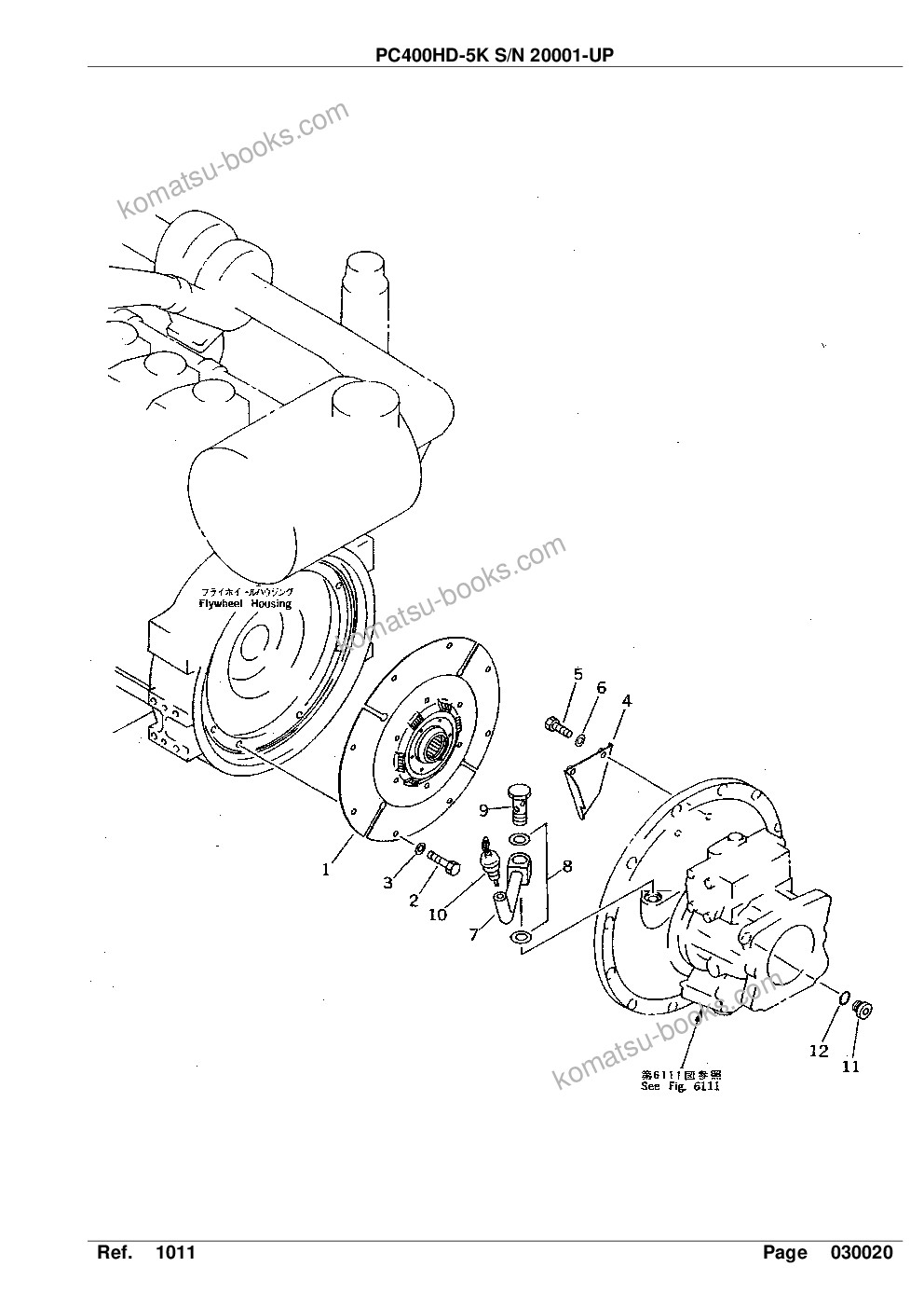 Komatsu pc400hd-5k s/n 20001-up Parts catalog cover Page 5 Komatsu pc400hd-5k s/n 20001-up Parts catalog cover Page 5