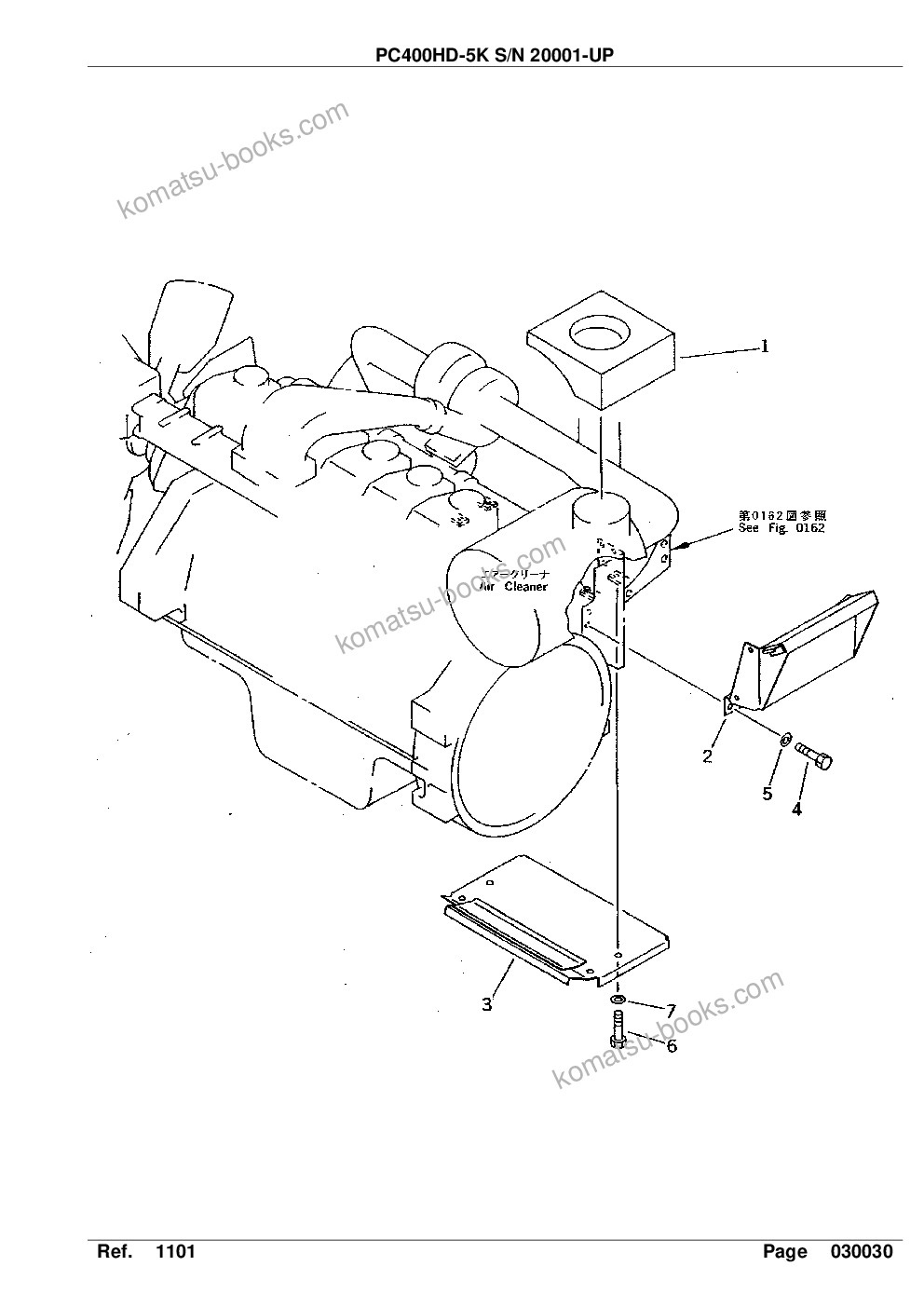 Komatsu pc400hd-5k s/n 20001-up Parts catalog cover Page 7 Komatsu pc400hd-5k s/n 20001-up Parts catalog cover Page 7