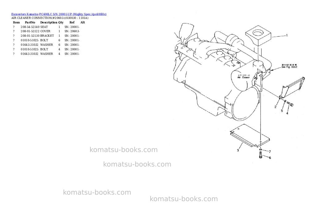 Komatsu pc400lc s/n 20001-up mighty spec. Parts catalog cover Page 2 Komatsu pc400lc s/n 20001-up mighty spec. Parts catalog cover Page 2