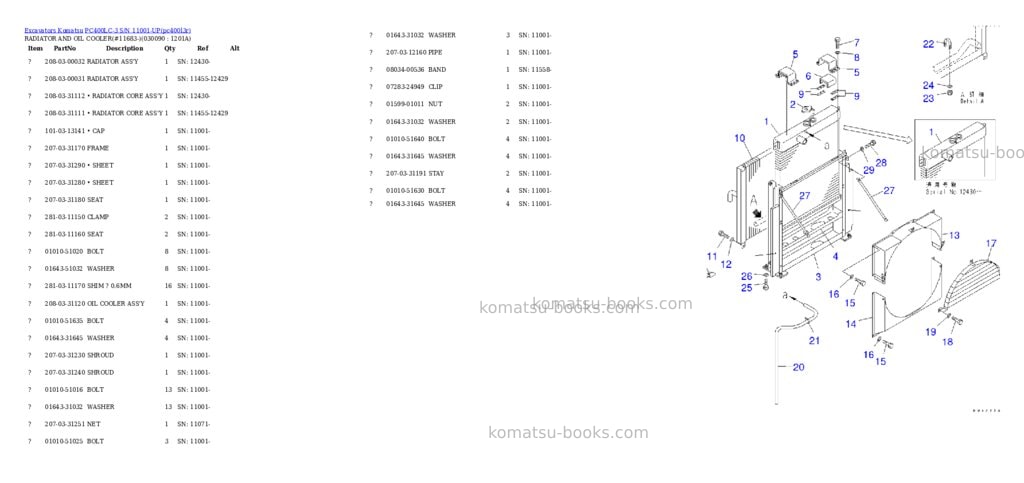 Komatsu pc400lc-3 s/n 11001-up Parts catalog cover Page 8 Komatsu pc400lc-3 s/n 11001-up Parts catalog cover Page 8