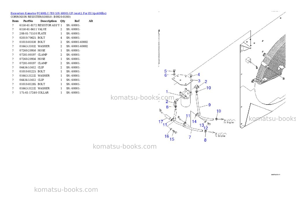 Komatsu pc400lc-7e0 s/n 60001-up ecot3, for eu Parts catalog cover Page 4 Komatsu pc400lc-7e0 s/n 60001-up ecot3, for eu Parts catalog cover Page 4