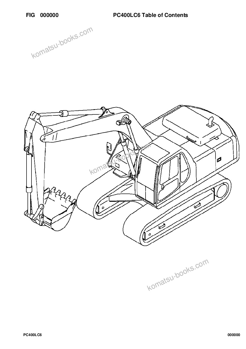 Komatsu pc400lc-6lc/hd-6lc s/n a80001-a83000 Parts catalog cover Komatsu pc400lc-6lc/hd-6lc s/n a80001-a83000 Parts catalog cover