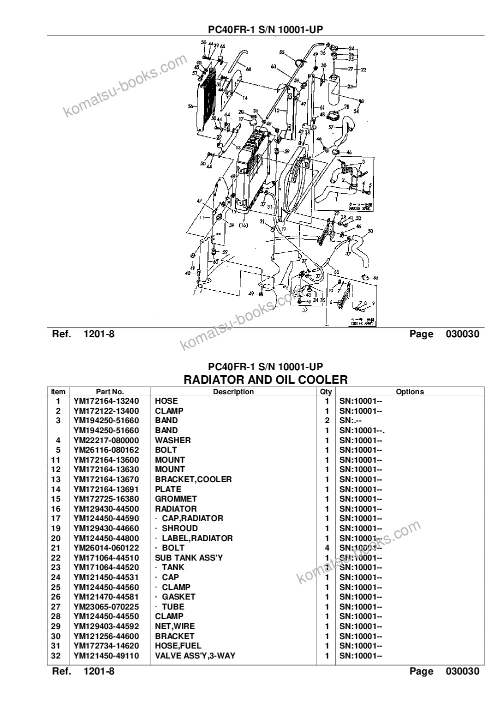 Komatsu pc40fr-1 s/n 10001-up Parts catalog cover Page 5 Komatsu pc40fr-1 s/n 10001-up Parts catalog cover Page 5