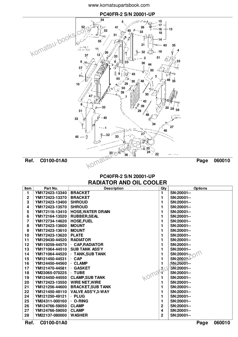Komatsu pc40fr-2 s/n 20001-up Parts catalog cover Page 7