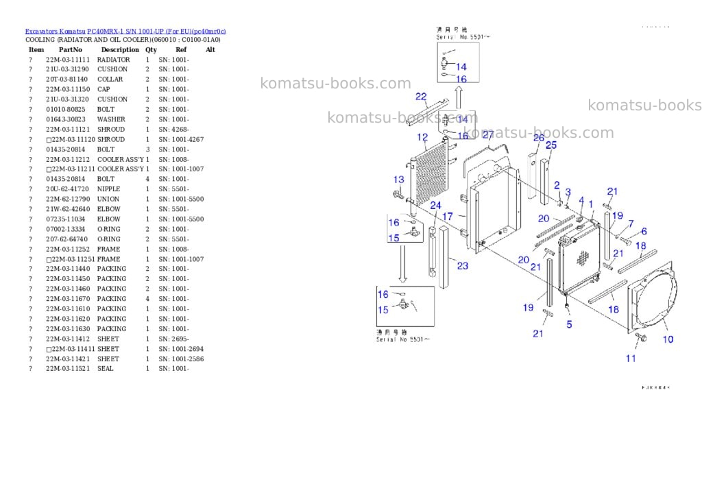 Komatsu pc40mrx-1 s/n 1001-up for eu Parts catalog cover Page 4 Komatsu pc40mrx-1 s/n 1001-up for eu Parts catalog cover Page 4