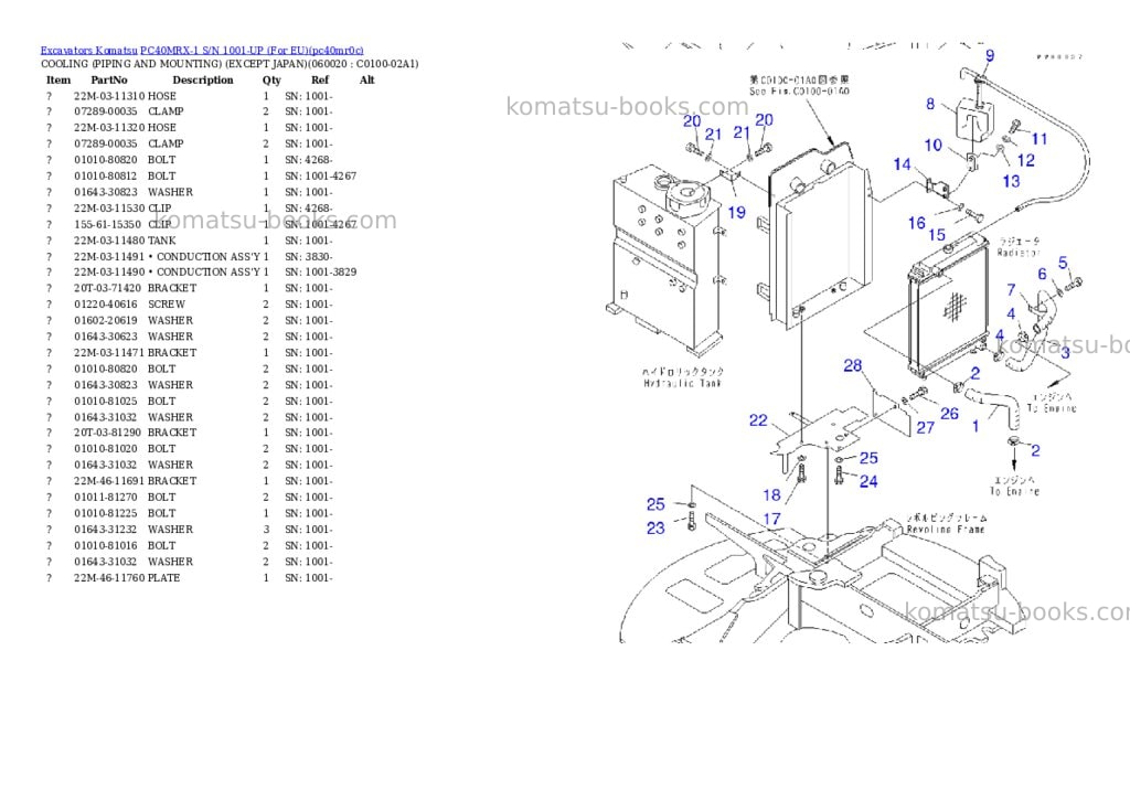 Komatsu pc40mrx-1 s/n 1001-up for eu Parts catalog cover Page 5 Komatsu pc40mrx-1 s/n 1001-up for eu Parts catalog cover Page 5