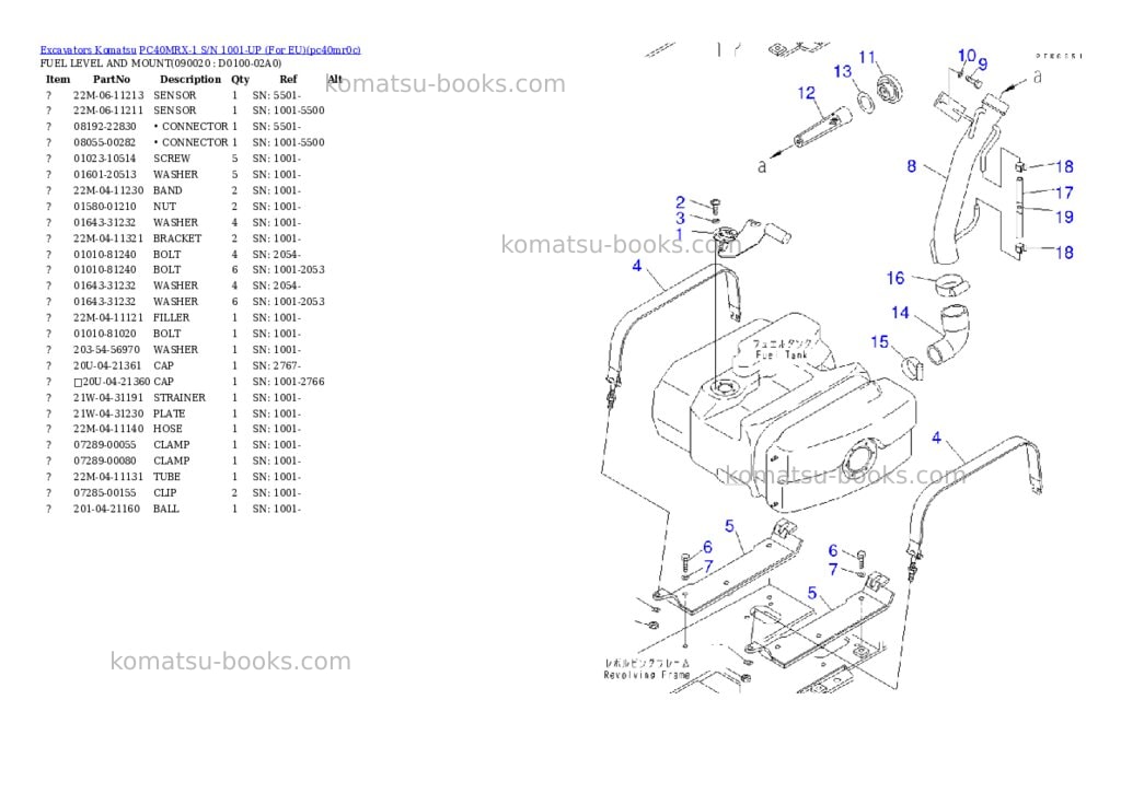 Komatsu pc40mrx-1 s/n 1001-up for eu Parts catalog cover Page 9 Komatsu pc40mrx-1 s/n 1001-up for eu Parts catalog cover Page 9