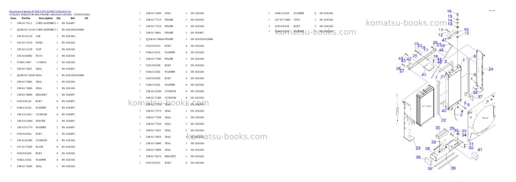 Komatsu pc450-8 s/n k50001-up Parts catalog cover Page 5 Komatsu pc450-8 s/n k50001-up Parts catalog cover Page 5