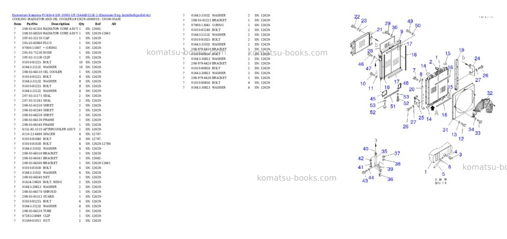 Komatsu PC450-6 S/N 10001-UP (SAA6D125E-2 (Emission) Eng. Installed) Parts catalog cover Page 5 Komatsu PC450-6 S/N 10001-UP (SAA6D125E-2 (Emission) Eng. Installed) Parts catalog cover Page 5