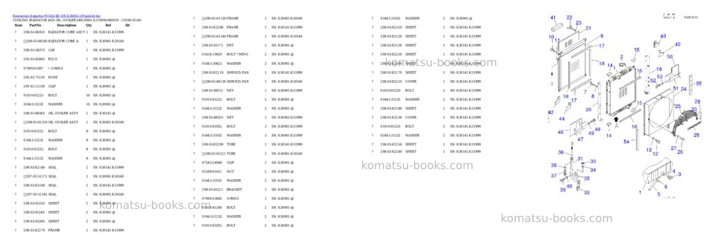 Komatsu pc450-6k s/n k30001-up Parts catalog cover Page 9