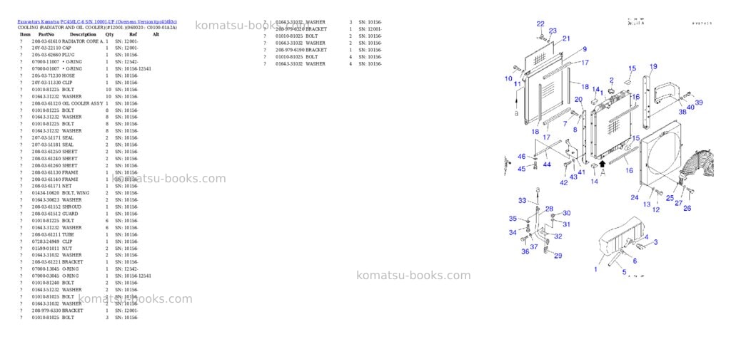 Komatsu PC450LC-6 S/N 10001-UP (Overseas Version) Parts catalog cover Page 7 Komatsu PC450LC-6 S/N 10001-UP (Overseas Version) Parts catalog cover Page 7