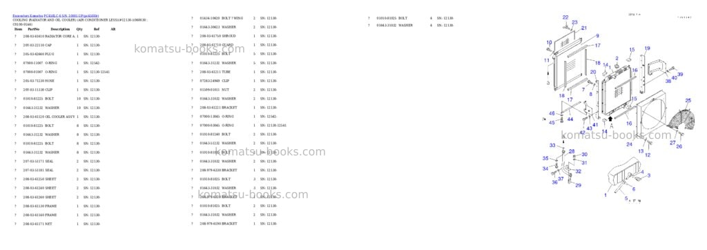 Komatsu pc450lc-6 s/n 10001-up Parts catalog cover Page 8 Komatsu pc450lc-6 s/n 10001-up Parts catalog cover Page 8