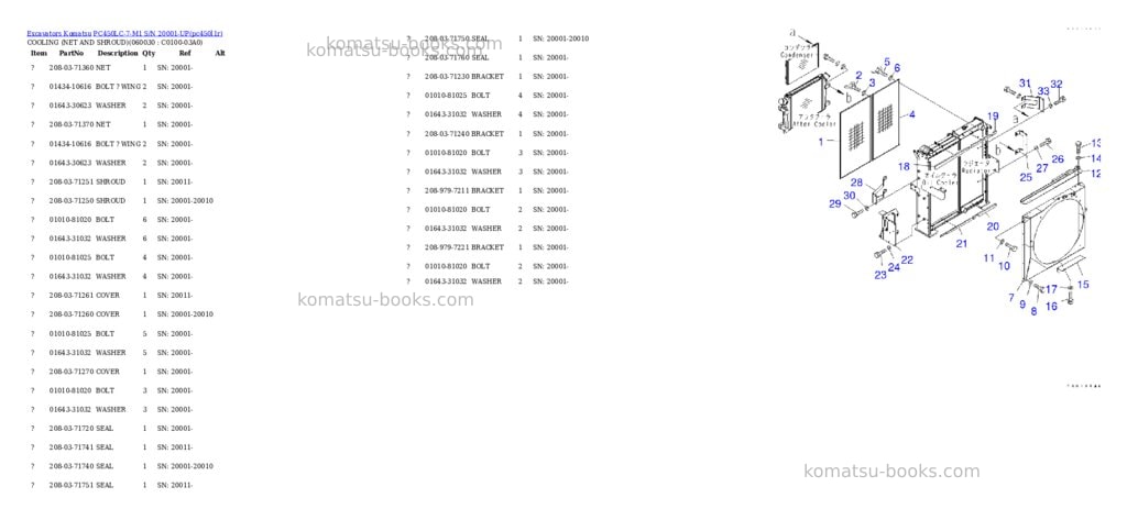Komatsu pc450lc-7-m1 s/n 20001-up Parts catalog cover Page 6 Komatsu pc450lc-7-m1 s/n 20001-up Parts catalog cover Page 6