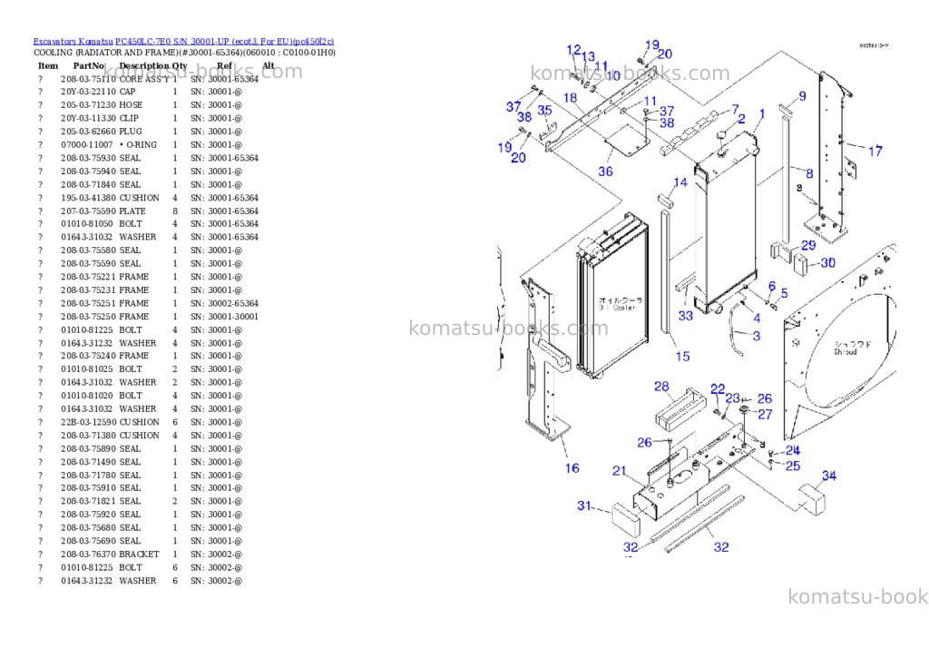 Komatsu pc450lc-7e0 s/n 30001-up ecot3, for eu Parts catalog cover Page 5 Komatsu pc450lc-7e0 s/n 30001-up ecot3, for eu Parts catalog cover Page 5