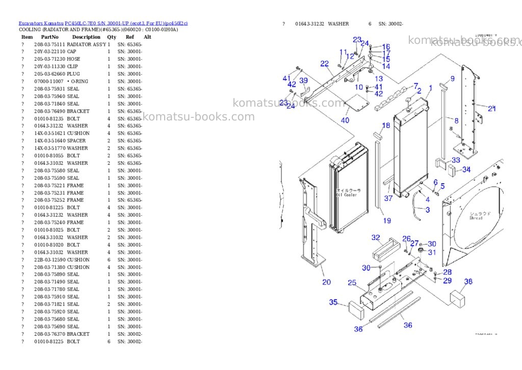 Komatsu pc450lc-7e0 s/n 30001-up ecot3, for eu Parts catalog cover Page 6 Komatsu pc450lc-7e0 s/n 30001-up ecot3, for eu Parts catalog cover Page 6