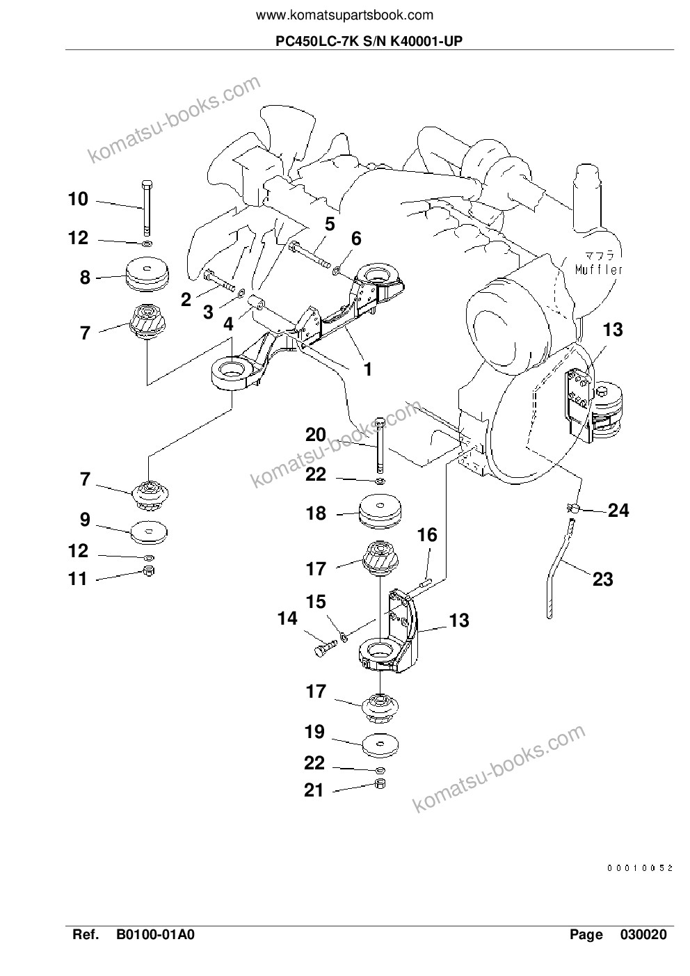 Komatsu pc450lc-7k s/n k40001-up Parts catalog cover Page 5 Komatsu pc450lc-7k s/n k40001-up Parts catalog cover Page 5