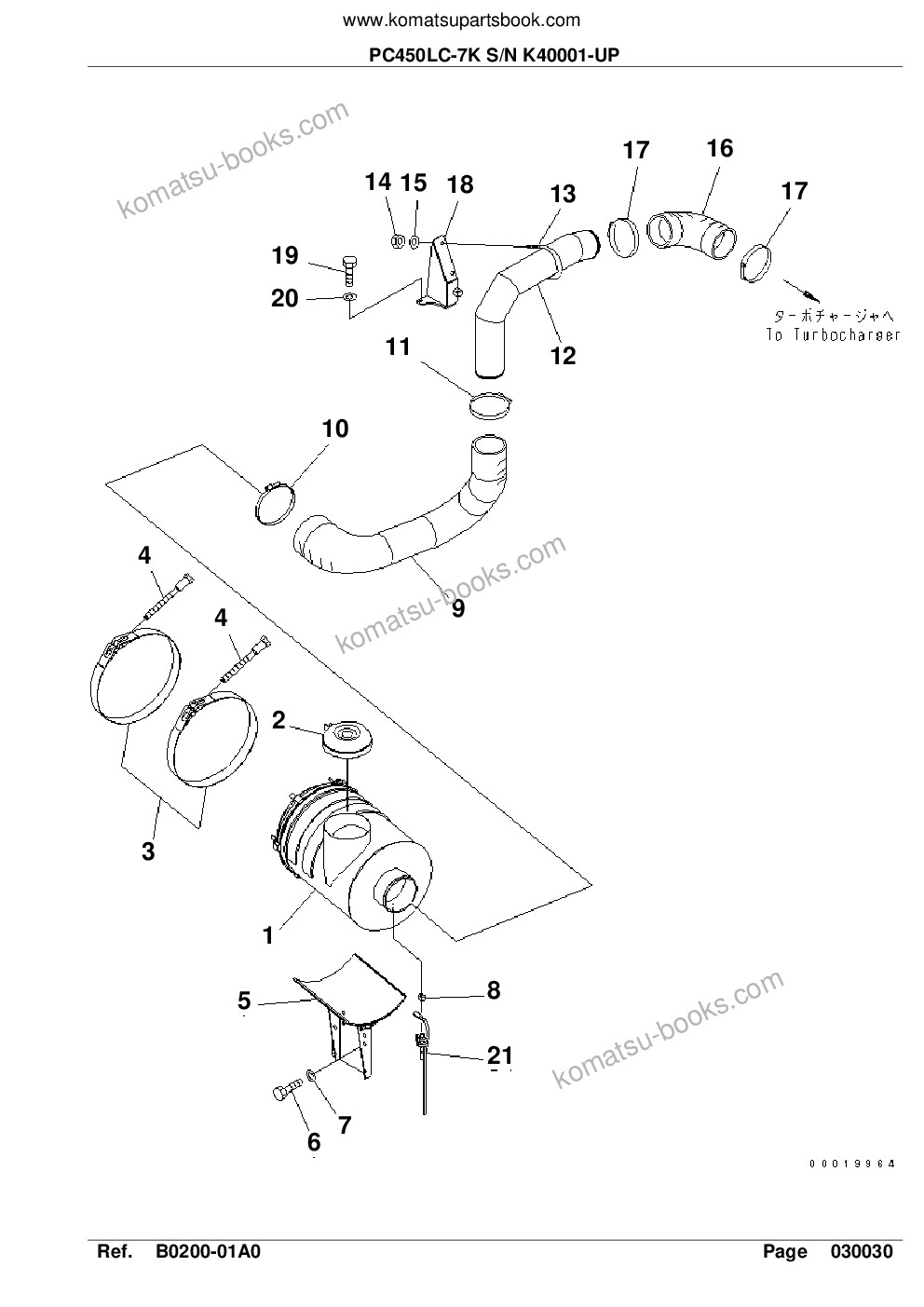 Komatsu pc450lc-7k s/n k40001-up Parts catalog cover Page 7 Komatsu pc450lc-7k s/n k40001-up Parts catalog cover Page 7