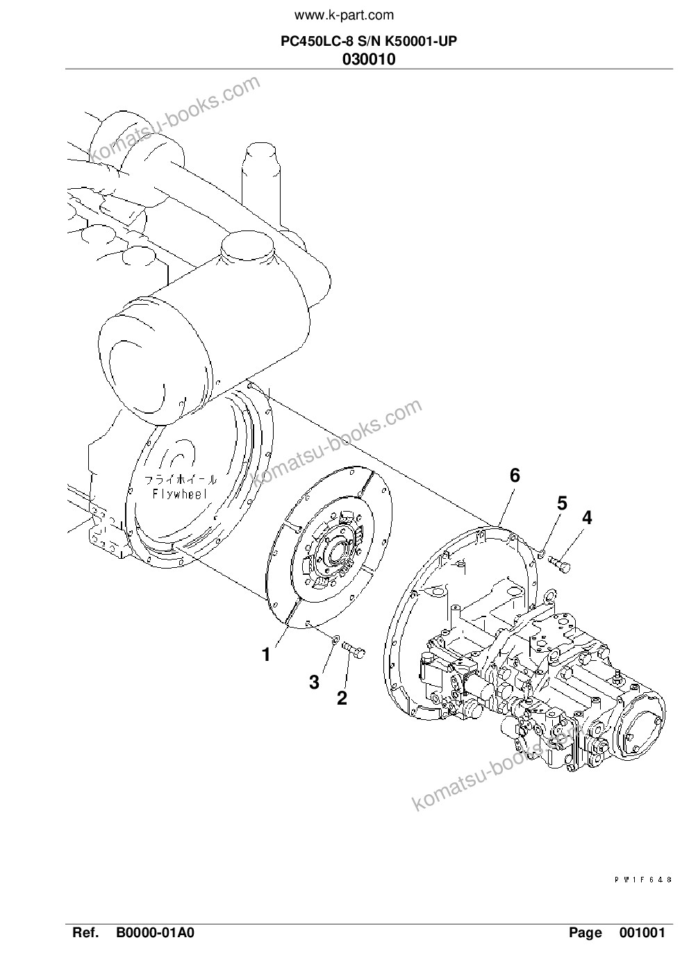 Komatsu pc450lc-8 s/n k50001-up Catálogo de piezas cover Page 3