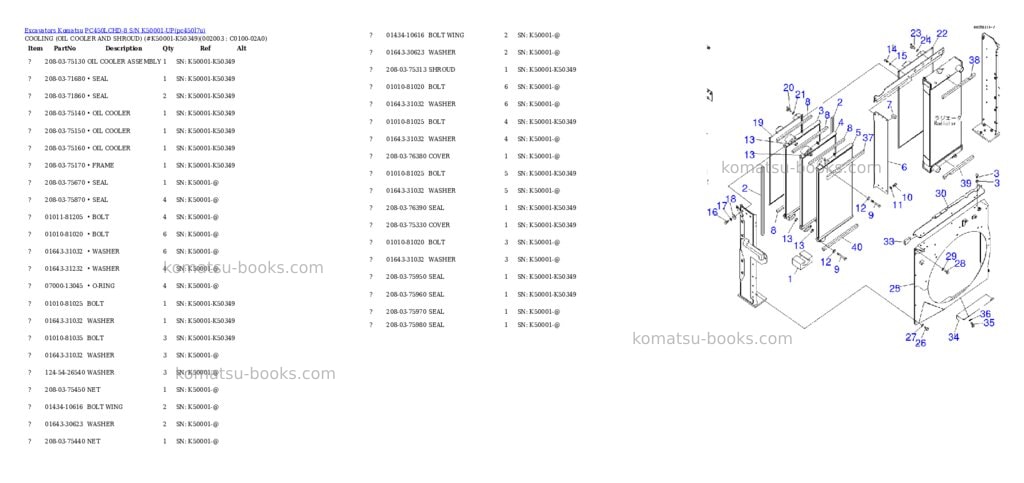 Komatsu pc450lchd-8 s/n k50001-up Parts catalog cover Page 6 Komatsu pc450lchd-8 s/n k50001-up Parts catalog cover Page 6