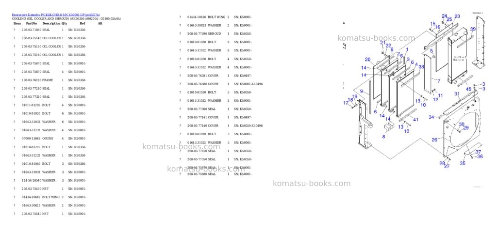 Komatsu pc450lchd-8 s/n k50001-up Parts catalog cover Page 7 Komatsu pc450lchd-8 s/n k50001-up Parts catalog cover Page 7